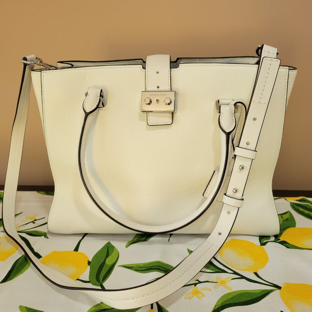 Michael Kors white satchel